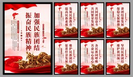 民族团结党建海报