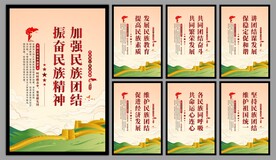 民族团结党建海报