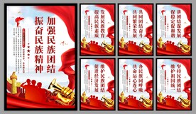 民族团结党建海报