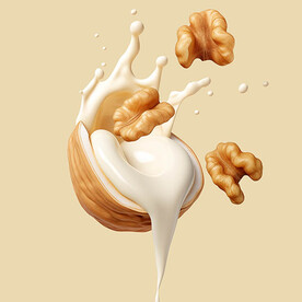 核桃牛奶奶花分层图