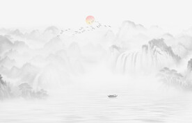 新中式意境水墨画