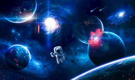 外太空宇宙星球银河黑洞航天背景