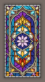 吊顶穹顶蒂凡尼教堂彩绘染色玻璃