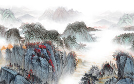 最新 清晰高雅山水 tiF分层