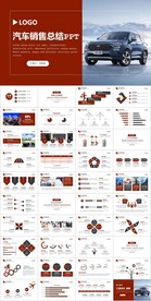 简约商务风汽车行业销售总结计划