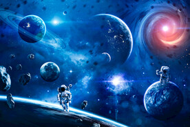 银河星球外太空陨石宇宙黑洞背景