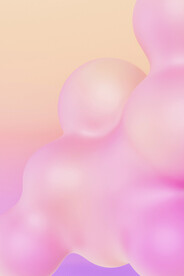 粉色渐变3d泡泡背景