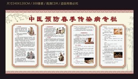 中医预防春季传染病健康宣传栏