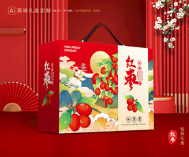 红枣包装 灰枣礼盒