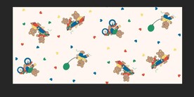 跷跷板熊 数码印花