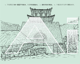 雁门关景区 宁边楼