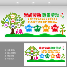 劳动教育文化墙