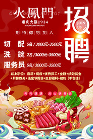 重庆火锅元气满满招聘海报