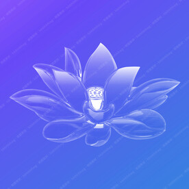 透明水晶莲花