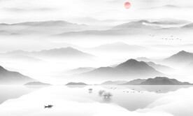 水墨山水画