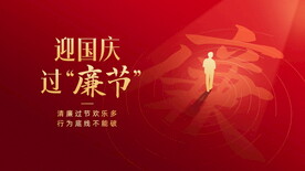 喜迎新年廉洁过节ae模版