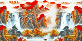 鸿运当头装饰画