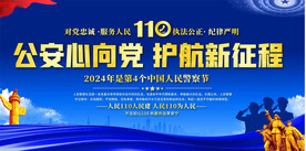 全国110宣传日展板