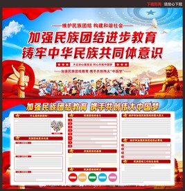 民族团结宣传栏