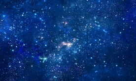 蓝色星空宇宙背景