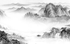 新品 灰色高雅山水 TiF分层