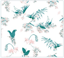 热带花 数码印花