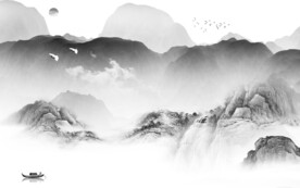 新款 灰色高雅山水 TiF分层