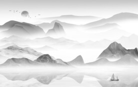 大气 灰色高雅山水 TiF分层