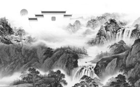 高雅 最新灰色山水 TiF分层