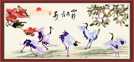 仙鹤图