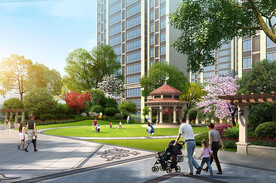 组团绿化效果图