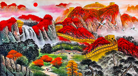 国画山水风景画