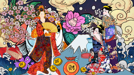 日式背景墙