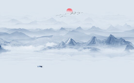 山水背景墙