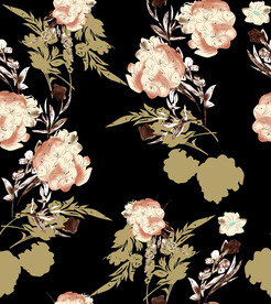 数码印花 矢量花