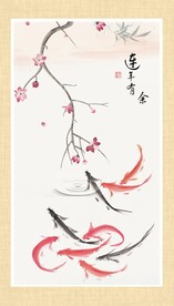 水墨鱼
