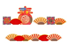 矢量传统新年元素