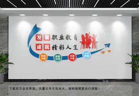 发展职业教育文化墙