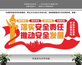 安全月安全生产文化墙