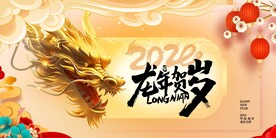 新年龙年展板
