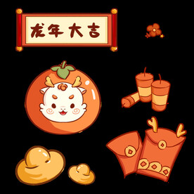 龙年贴纸