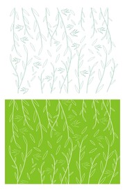 春天柳枝燕子绿色柳叶插画背景