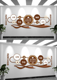 珍惜粮食餐厅文化食堂标语文化墙