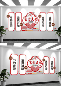 食堂标语文化墙