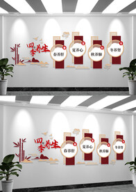 中医养生文化墙创意设计文化墙