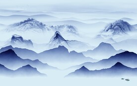 简约 轻奢高端山水 Tif分层