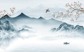 大气 轻奢高端山水 Tif分层