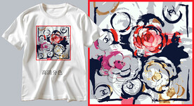 T恤胸花