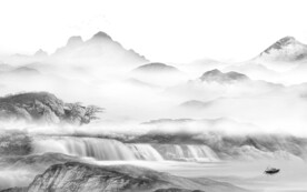 人气 新品灰色山水 TiF分层