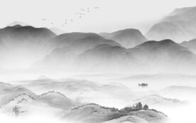 奢雅 意境灰色山水 TiF分层